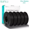 SUNLU Matte PLA Filament Bundle - 5kg (5 x 1kg Pack) - US Warehouse
